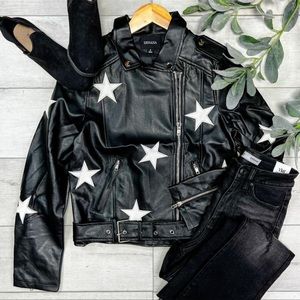NWOT Zenana Leather Jacket
